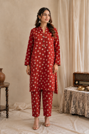 Gulnaar Jaam Cotton Co-ord Set